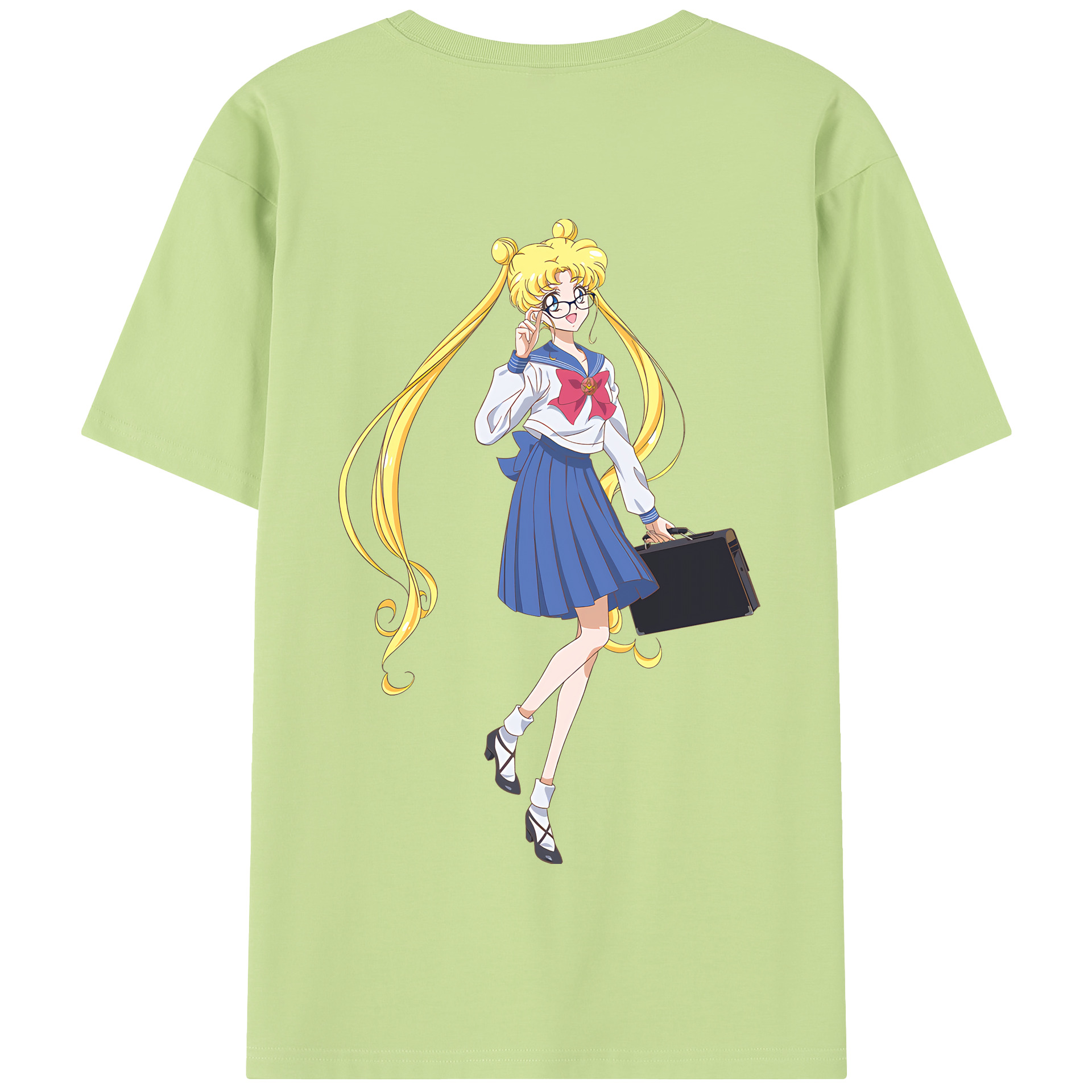 （画像用） 美少女戦士セーラームーン 愛野 美奈子 あいの みなこ Sailor Moon Aino Minako 綿100％半袖Tシャツ（背面プリント）